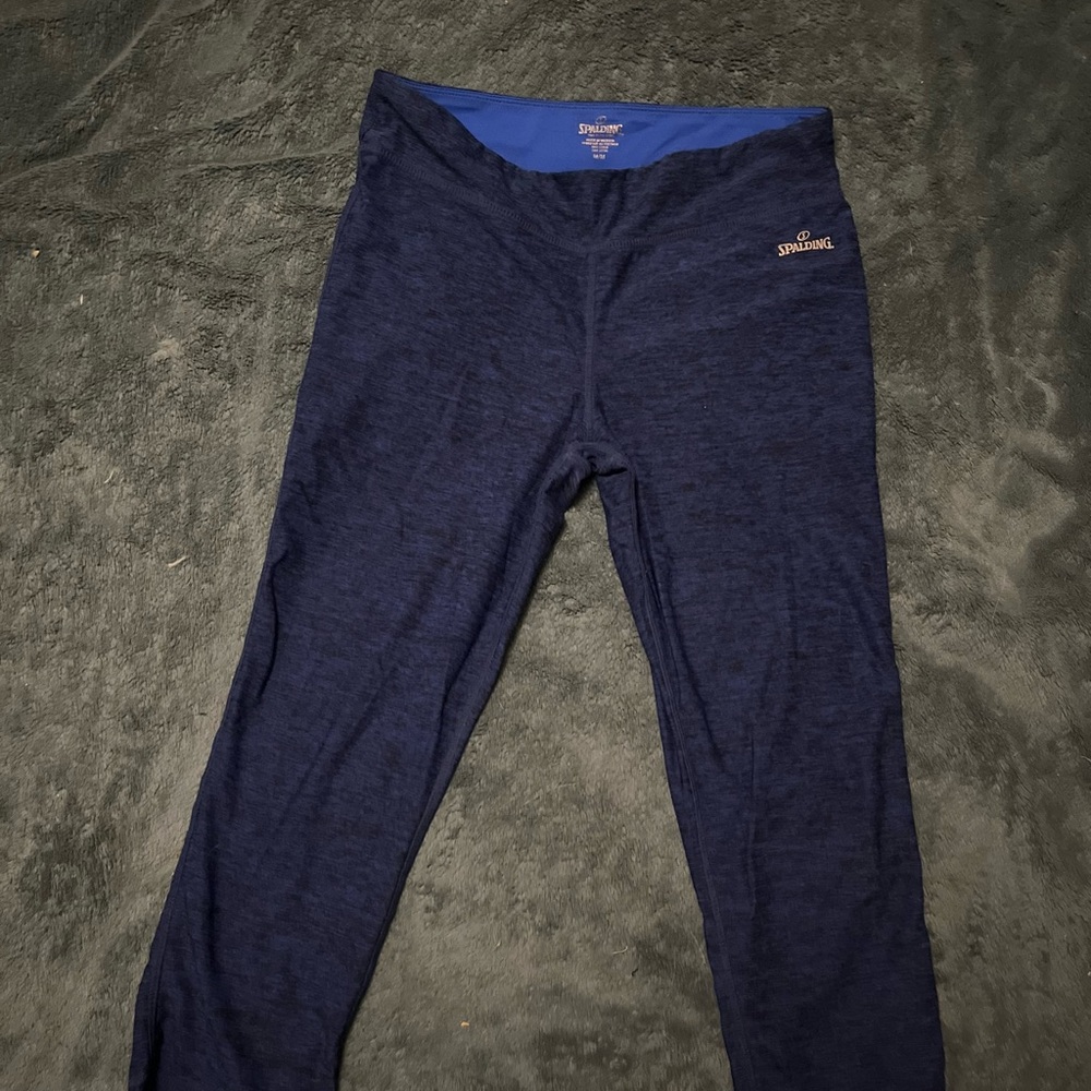Spalding Blue Athletic Leggings